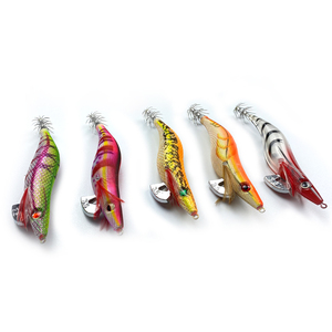 2026 GAMA Japón molde Yozuri al por mayor 2.5 # /3.0 # /3.5 #   Señuelo de pesca <span class=keywords><strong>dtd</strong></span> <span class=keywords><strong>EGI</strong></span> Squid Hook Jig de madera para camarones, pulpos y calamares - Product Image 1