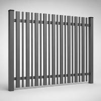 Balustrade de balcon verticale en alliage d'aluminium anti-escalade, finition élégante, revêtement poudré, pour jardin, installation murale, clôture de protection robuste
