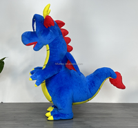 Funtoys Personnaliser 2m/2.6m Dinosaure Gonflable Dragon Mascotte Costume Monstre Barney Macotte Cosplay Noël Halloween pour Adulte