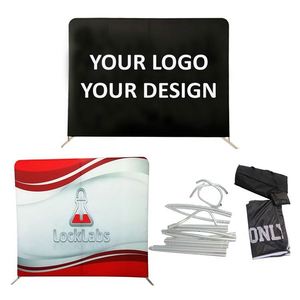 Funda de Almohada de Doble Cara para Fondo de Stand de Exhibición en Ferias Comerciales - Product Image 1