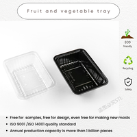 Blister en plastique jetable PET palette d'emballage frais plateau personnaliser fruits légumes plateau conteneur