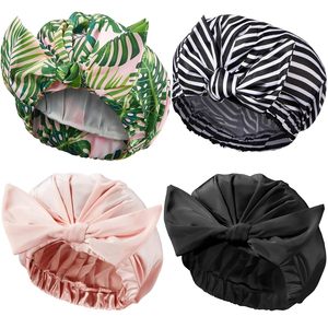 <span class=keywords><strong>Bonnet</strong></span> <span class=keywords><strong>de</strong></span> douche imperméable réutilisable <span class=keywords><strong>de</strong></span> luxe pour femmes aux cheveux longs, <span class=keywords><strong>bonnet</strong></span> <span class=keywords><strong>de</strong></span> <span class=keywords><strong>bain</strong></span> élastique imperméable pour la plage, les affaires, la pêche - Product Image 1