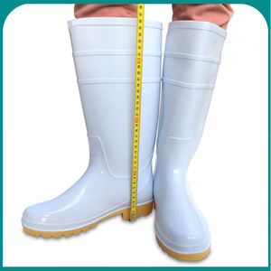 Bottes de pluie blanches à tige haute Litae, en PVC, antidérapantes, résistantes à l'huile, pour la transformation alimentaire, imperméables, unisexes - Product Image 5