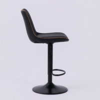 Tabourets de bar modernes en cuir, réglables et pivotants, durables, pour la maison, les bars, les hôtels, les hôpitaux, les salons et les centres commerciaux, avec structure en acier.