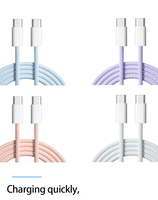 Cable USB C a USB C de 1M 20W PD 2.4A, Cable de Carga Rápida Tipo C para iPhone 17 y MacBook, Precio Económico al por Mayor