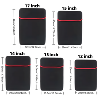Sac d'ordinateur portable en néoprène antichoc, étui d'ordinateur rembourré pour MacBook 13-15 pouces et protection Ultrabook