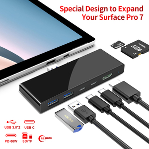 2 puerto usb-c a micro usb-Hd <span class=keywords><strong>multipuerto</strong></span> Av Digital <span class=keywords><strong>Hub</strong></span> para surface pro 7 tipo C <span class=keywords><strong>Hub</strong></span> usb tipo C a 3-Port Usb 3,0 <span class=keywords><strong>Hub</strong></span> - Product Image 3