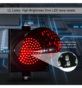 Luz de Sinalização LED Amarela IP65 de 200mm para Segurança Rodoviária - Product Image 5