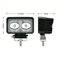 Projecteur de travail LED rectangulaire 4,5 pouces 20W, étanche IP68, 12-48V, 1440lm, 6000K, en aluminium moulé sous pression, pour conduite tout-terrain