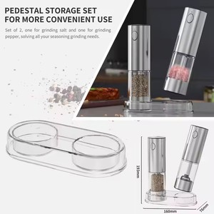 Molinillo de Pimienta Automático Profesional 2 en 1, 95 ml de Capacidad, con Luz LED y 5 Niveles de Ajuste de Grosor - Product Image 1