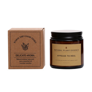 Yu Huan Scented <b>Candles</b> Soy Wax Natural Plant Essence Floral Fragrance Home Bedroom Sleep Gift Cylinder Minimalist Style - Product Image 4