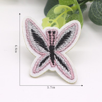 Patch brodé papillon personnalisé pour broderie informatique, applique à coudre sur vêtements et accessoires vestimentaires