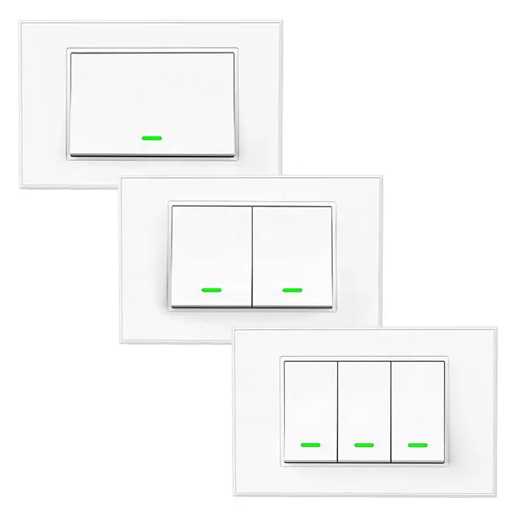Nieuwe Collectie Tuya Smart Switch Home Hotel Gebruik Slimme Lichtschakelaar Wifi Remote Gecontroleerde Schakelaar