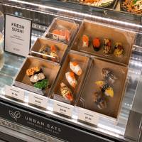 Boîte à sushi en papier kraft biodégradable avec compartiment séparateur, boîte à bento japonaise pour emporter