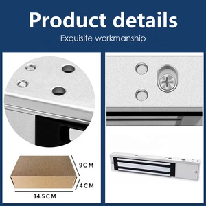 電気磁気ロックDC <span class=keywords><strong>12</strong></span>ボルト5A安全単一ガラスドア,オフィス180kgスマート電磁石ドアロック - Product Image 3