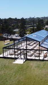 Grande <span class=keywords><strong>Tenda</strong></span> per Eventi e Matrimoni a Forma di Atrio con Pareti in Vetro Trasparente, Capacità 500 Persone, Elegante Padiglione per Banchetti, <span class=keywords><strong>Disegni</strong></span> di Progettazione Gratuiti Forniti - Product Image 6