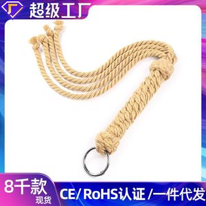 Productos para adultos, látigo de anillo de hierro para mujer, accesorios eróticos con borlas hechas a mano, látigo de escenario, látigo de estilo europeo y americano para hoteles. - Product Image 5