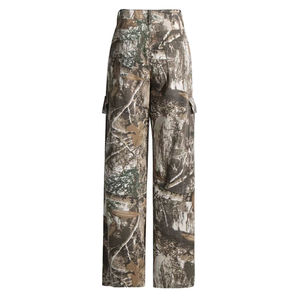 Pantalons cargo camouflage pour femmes à taille mi-haute, style Y2K, coupe droite, jambes larges, jeans avec poches à rabat, prix bas - Product Image 5