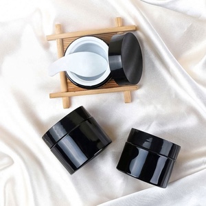 Empty Round 100ml 120ml 150ml 200ml 250ml Matte Lip Balm Body Cream Scrub Black Pet <b>Plastic</b> Cosmetic <b>Jar</b> With Lid - Product Image 6