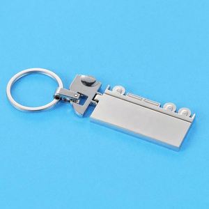 Porte-clés en métal personnalisé avec logo, grand modèle, en alliage de zinc, pour camion semi-remorque, pour cadeaux d'entreprise en logistique - Product Image 6