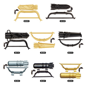 Koruit MOC soldat médiéval chevalier casque accessoires compatibles Mini bloc de construction figurines jouets - Product Image 6