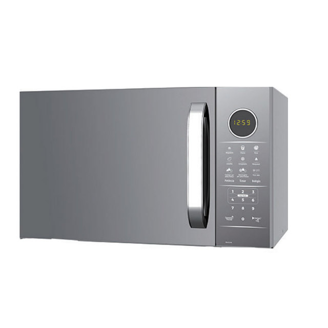 34L Electric Glass Door Stainless Steel 1500W Kitchen Counter Top Digital Display Mechanical Microwave Oven 60' Timing Easy