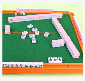 Mesa de Mahjong China de Melamina Verde, Estilo Moderno, Tamaño Personalizado, para Uso en Casinos - Product Image 2