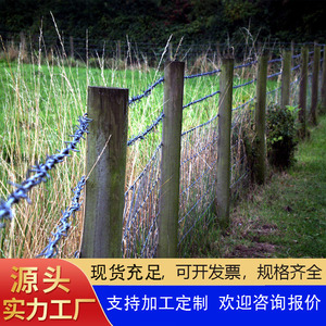 Filet d'isolation de fil de fer barbelé galvanisé à chaud clôture de sports de plein air filet de protection anti-escalade pour la reproduction treillis métallique de qualité - Product Image 4