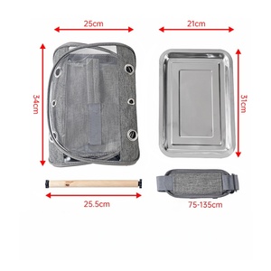 Toptan kuş standı levrek ve paslanmaz tepsi ile seyahat taşıyıcısı seyahat için taşınabilir küçük kuş papağan Parakeet taşıyıcı - Product Image 4