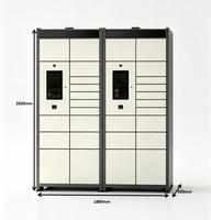 Casier intelligent haut de gamme pour colis, casier de stockage tout-en-un de qualité industrielle, armoire de 1,2 mm avec API/SDK logiciel, casier en promotion