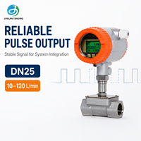 Débitmètre numérique à turbine en acier inoxydable de 1 ", 1,5 " et 2 " avec sortie impulsionnelle et écran LCD rotatif