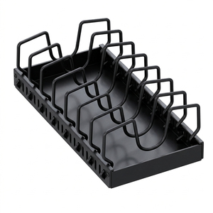 New adjustable metal cookware storage rack, kitchen pull-out shelf, cabinet and countertop <b>dish</b> storage rack - Product Image 4