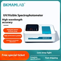 BKMAM Laboratory UV-Vis Spectrophotometer Single Beam Instrument Spectrum Analyzer Photometer for Biological Studies