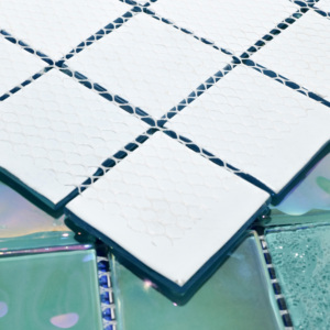 <span class=keywords><strong>Piastrelle</strong></span> a mosaico in vetro iridescente 300x300mm Design moderno per bagno esterno piscina camera da letto <span class=keywords><strong>cucina</strong></span> Hotel uso della parete interna - Product Image 4