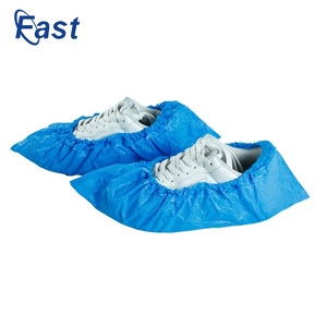 Couvre-chaussures jetables médicaux bleus imperméables à l'eau de pluie stériles antidérapants intérieurs et extérieurs Couvre-chaussures longs - Product Image 4