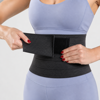 Ceinture de soutien lombaire en nylon réglable et élastique pour le maintien de la posture dorsale, idéale pour l'entraînement physique et l'usage quotidien