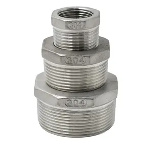 hydraulic tubing hexagon fitting npt inch hex iron cast stainless steel pipe fitting metal reducer stainless steel bushing