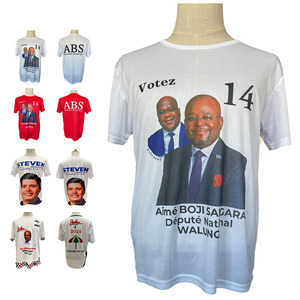 Camiseta Polo Personalizada Unisex de Fábrica con MOQ Bajo, Camiseta de Poliéster Premium de Talla Grande para Campañas Electorales - Product Image 1