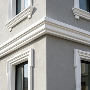 Corniche murale extérieure personnalisable, durable et écologique en EPS, directement de l'usine, pour villas et hôtels - Product Image 1