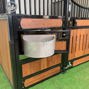 Mangeoire d'angle de grande capacité Anti-gaspillage Support à <span class=keywords><strong>foin</strong></span> pour <span class=keywords><strong>chevaux</strong></span> en acier inoxydable pour la sécurité des pâturages de décrochage - Product Image 1