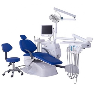Produttori di apparecchiature odontoiatriche cinese migliore di alta qualità semplice impianto dentale unità sedia Set con il computer