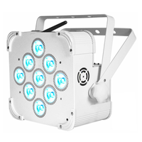 Lumières à batterie rechargeable à distance DMX IR 9x18W WIFI LED plat par RGBWA + UV 6 en 1 sans fil haute puissance fête mariage disco