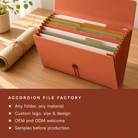 Porte-documents accordéon personnalisé extensible avec 24 poches format Lettre – Fournisseur d'usine