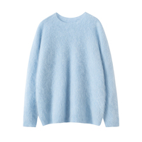 OEM Design de logo personnalisé Pull en cachemire Soft Stuff Pull en cachemire tricoté à col rond pour femmes