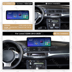 <span class=keywords><strong>Installation</strong></span> Facile - Cadre d'Autoradio pour LEXUS CT200 2012-2020 - Écran Tactile DSP RGB - Navigation GPS Android - Ajustement Parfait - Product Image 2