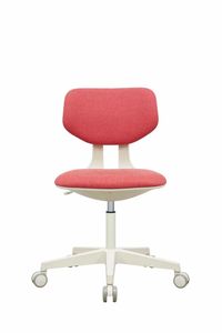 Chaise de bureau ergonomique à dossier bas, sans accoudoirs, pivotante, en tissu, design moderne, réglable en hauteur pour adultes, pour le bureau à domicile - Product Image 3