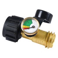 Indicateur de niveau de jauge d'adaptateur de réservoir de propane en laiton pour bouteille de gaz