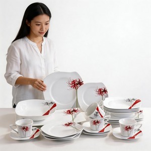 ชุดอาหารค่ำพอร์ซเลน HARVIT ลดราคาพิเศษ 47 ชิ้น ชุดเซรามิคทรงตัว <span class=keywords><strong>S</strong></span> สำหรับงานเลี้ยง - Product Image 4