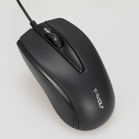Mouse Bisnis Hitam V13 Grosir, Tanpa Suara, Dapat Diisi Ulang, Anti Selip, Mouse Komputer Berkabel untuk Meja