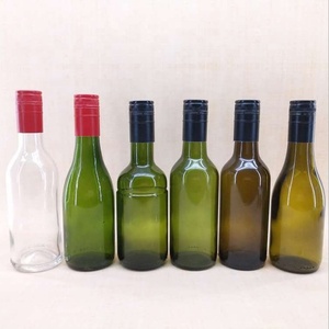 Wholesale 187ML Transparent <strong>Mini</strong> <strong>champagne</strong> Glass <strong>Bottle</strong> 6.32oz Wine Glass <strong>Bottle</strong> Wholesale Glass <strong>Bottle</strong> With Crown Cap - Product Image 3